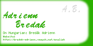 adrienn bredak business card