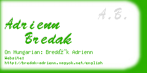 adrienn bredak business card